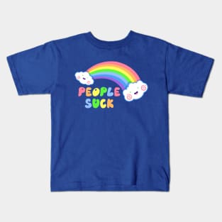 People Suck Doom Rainbow Kids T-Shirt